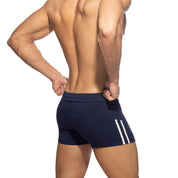 Addicted Double Zip Sports Shorts Navy AD1013