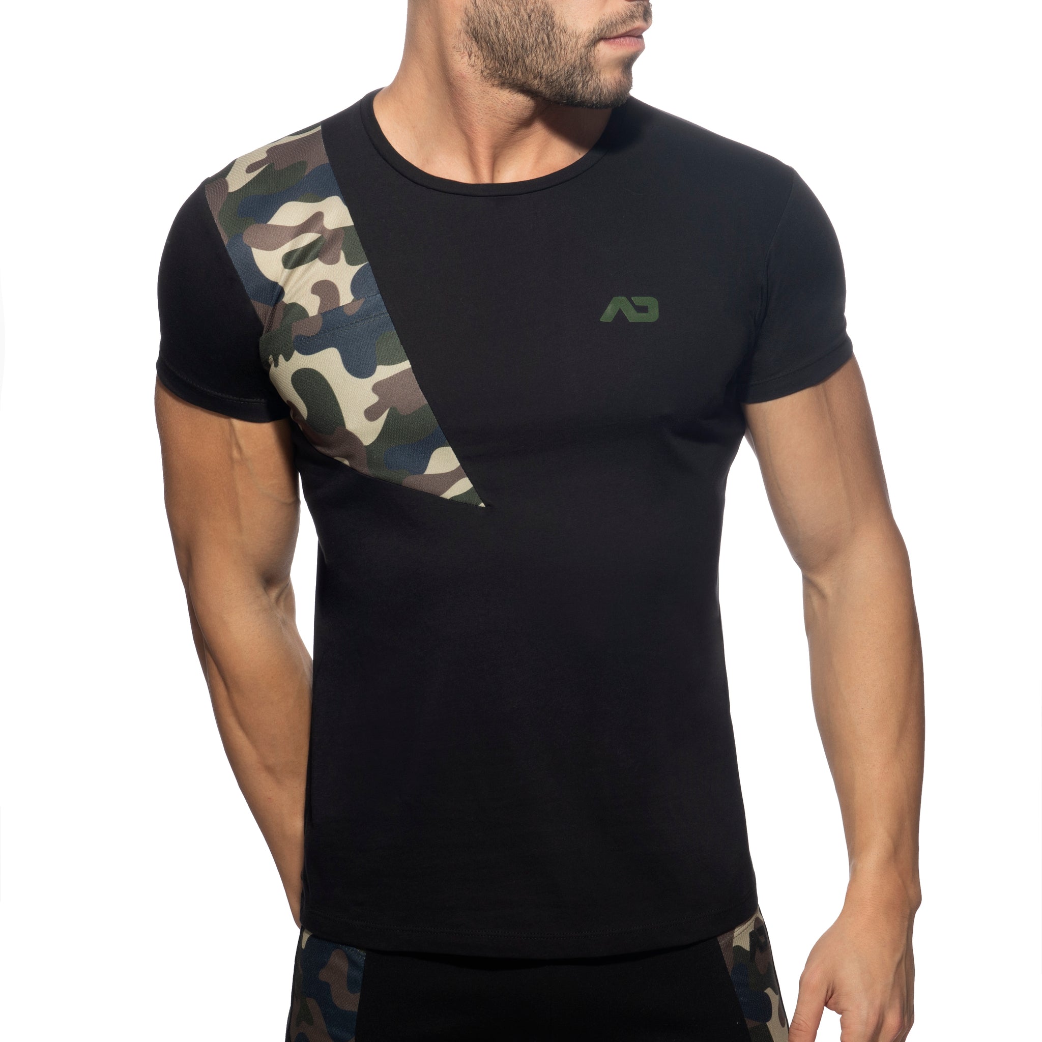 Addicted AD Cotton T-Shirt Black AD1059