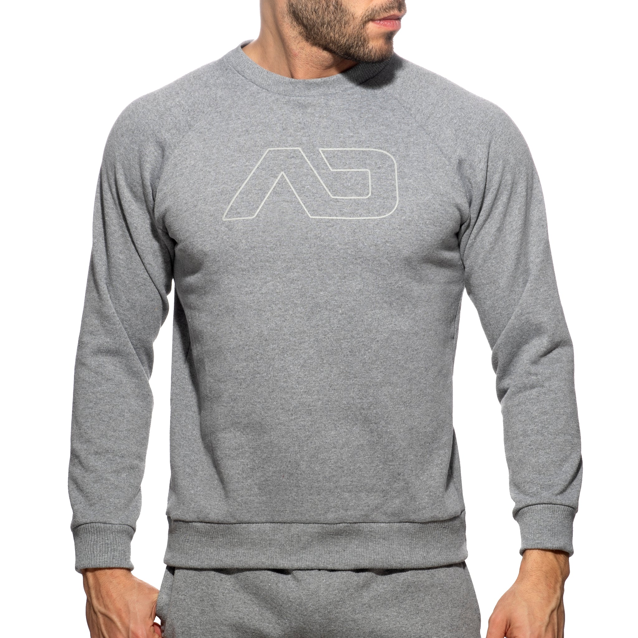 Addicted Recycled Cotton Sweatshirt Heather Grey AD1225