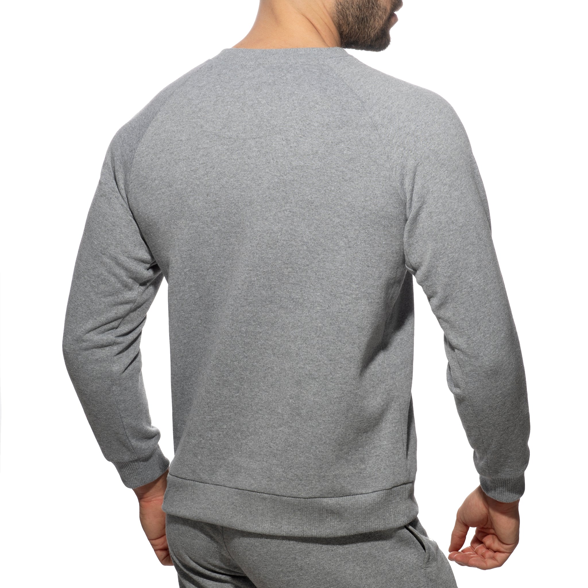Addicted Recycled Cotton Sweatshirt Heather Grey AD1225