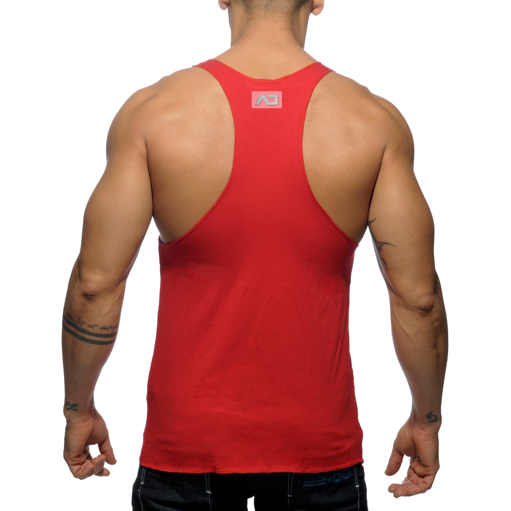 Addicted Tank Back Printed Red AD340