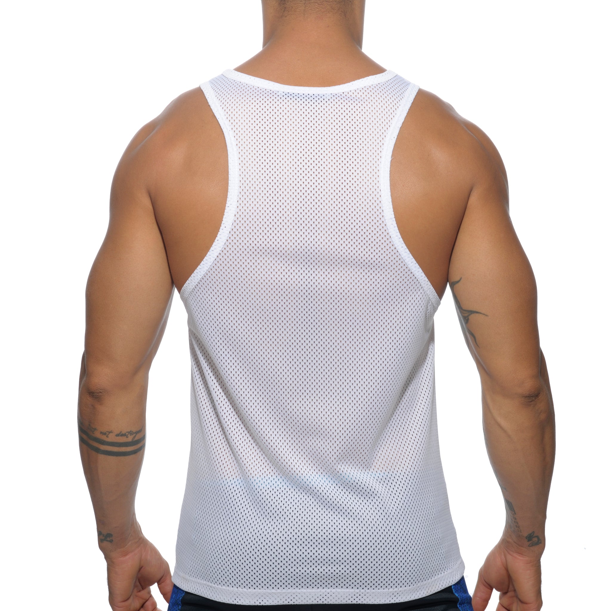 Addicted Mesh AD Tank Top White AD482
