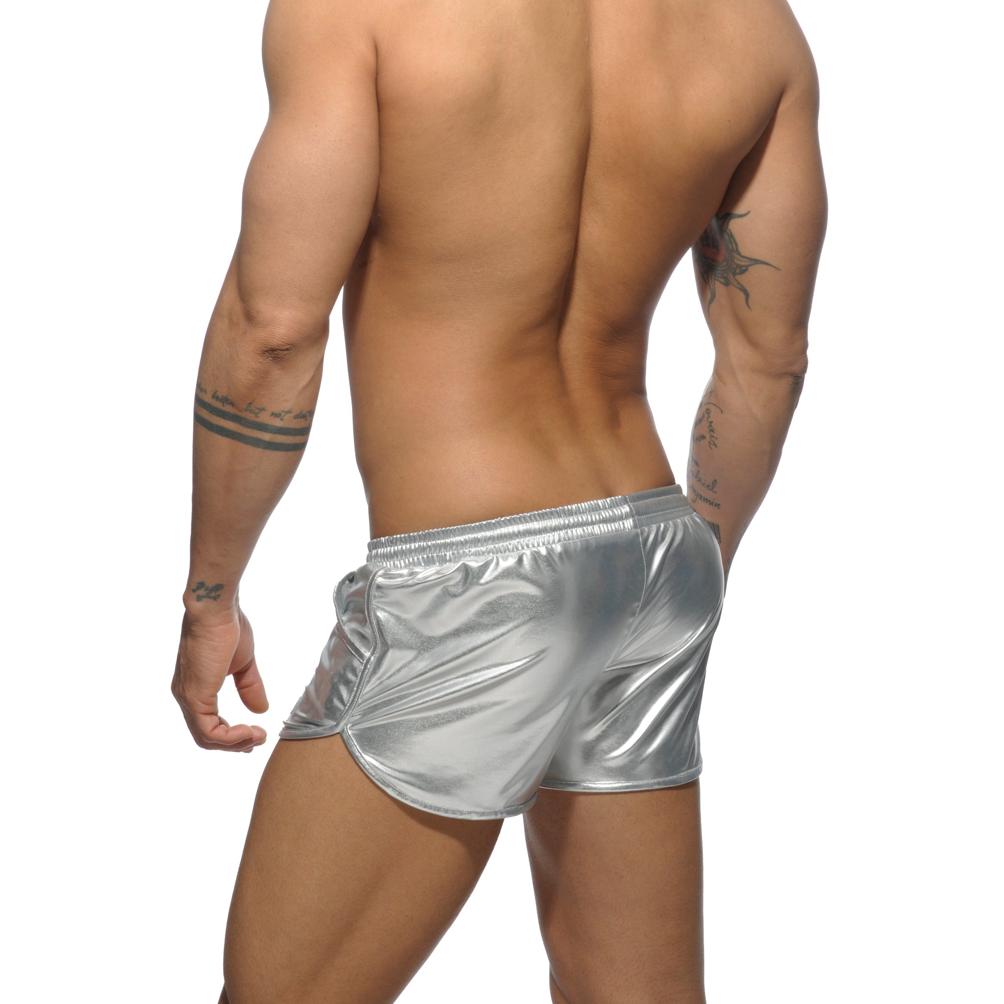 Addicted Metallic Short Silver AD562