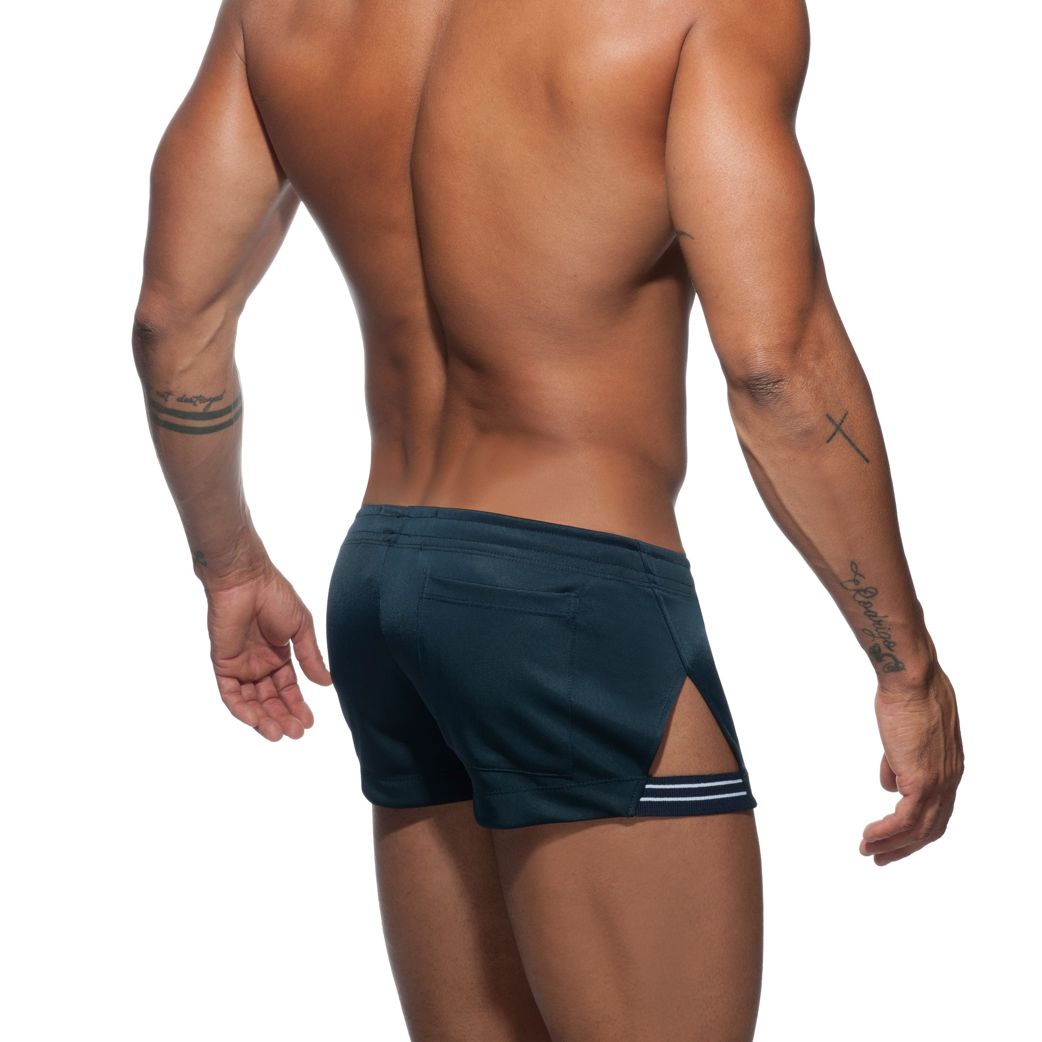 Addicted Side Stripe Short Navy AD680