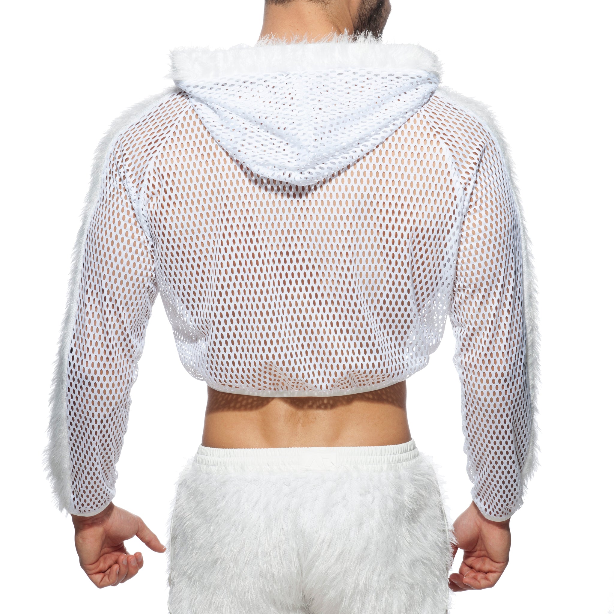 Addicted Crop Jacket White AD847