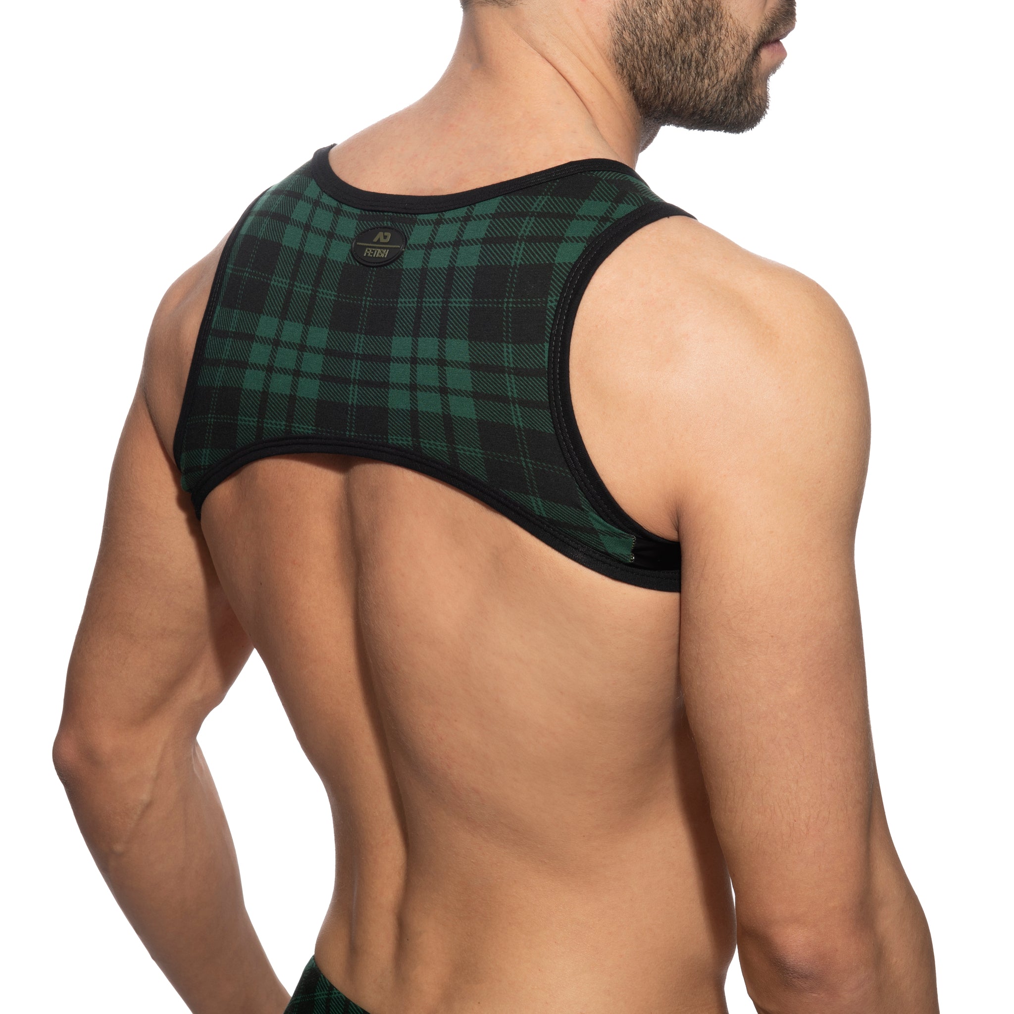 AD Fetish Laddie Ring Harness Green ADF206