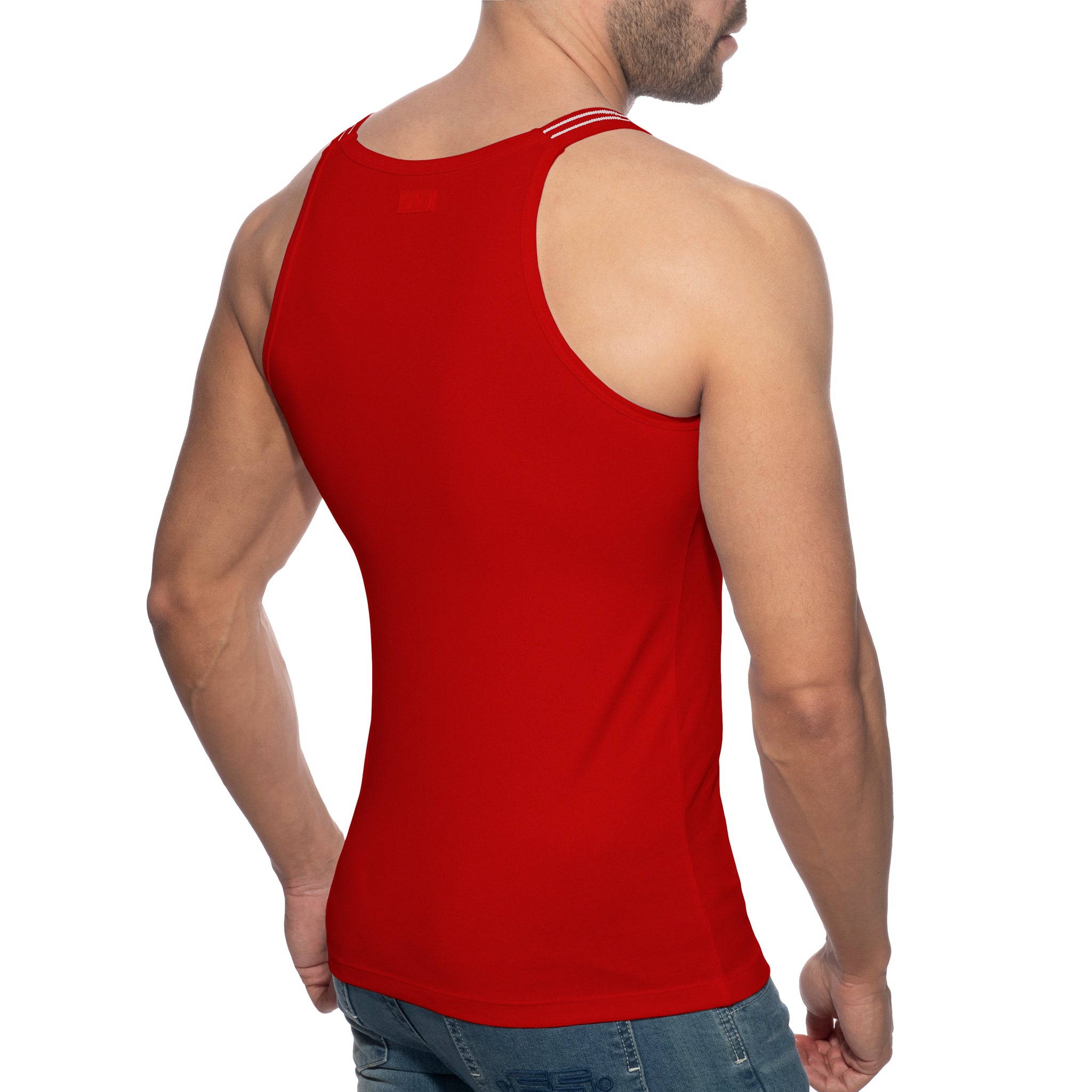 Addicted Sitges Slim Fit Tank Top Red AD1260