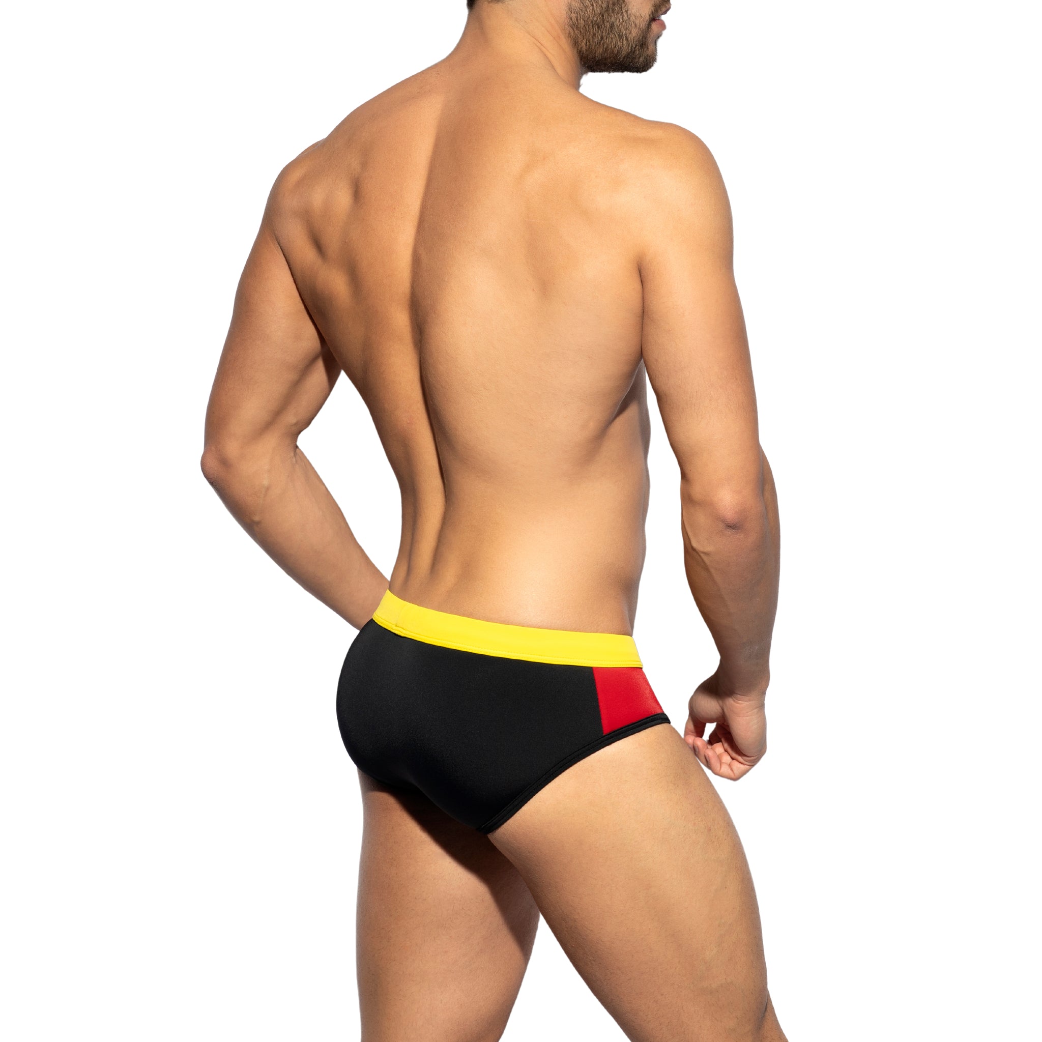 ES Collection Flags Swim Brief Black 2208