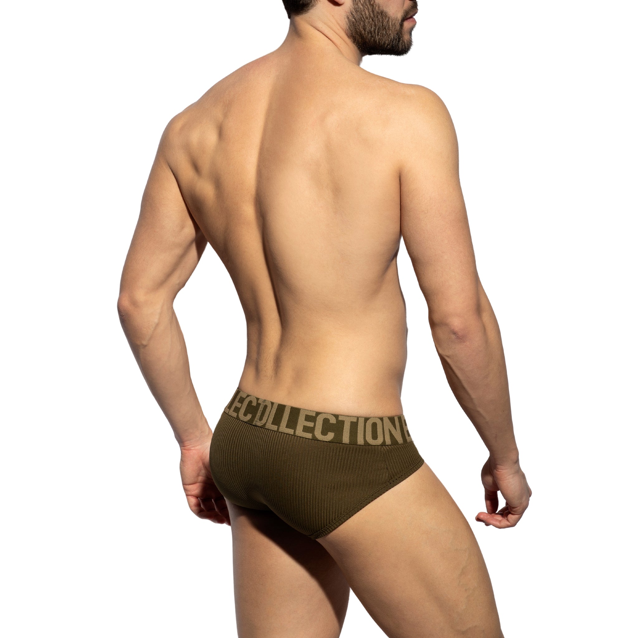 ES Collection Recycled Rib Brief Khaki UN570