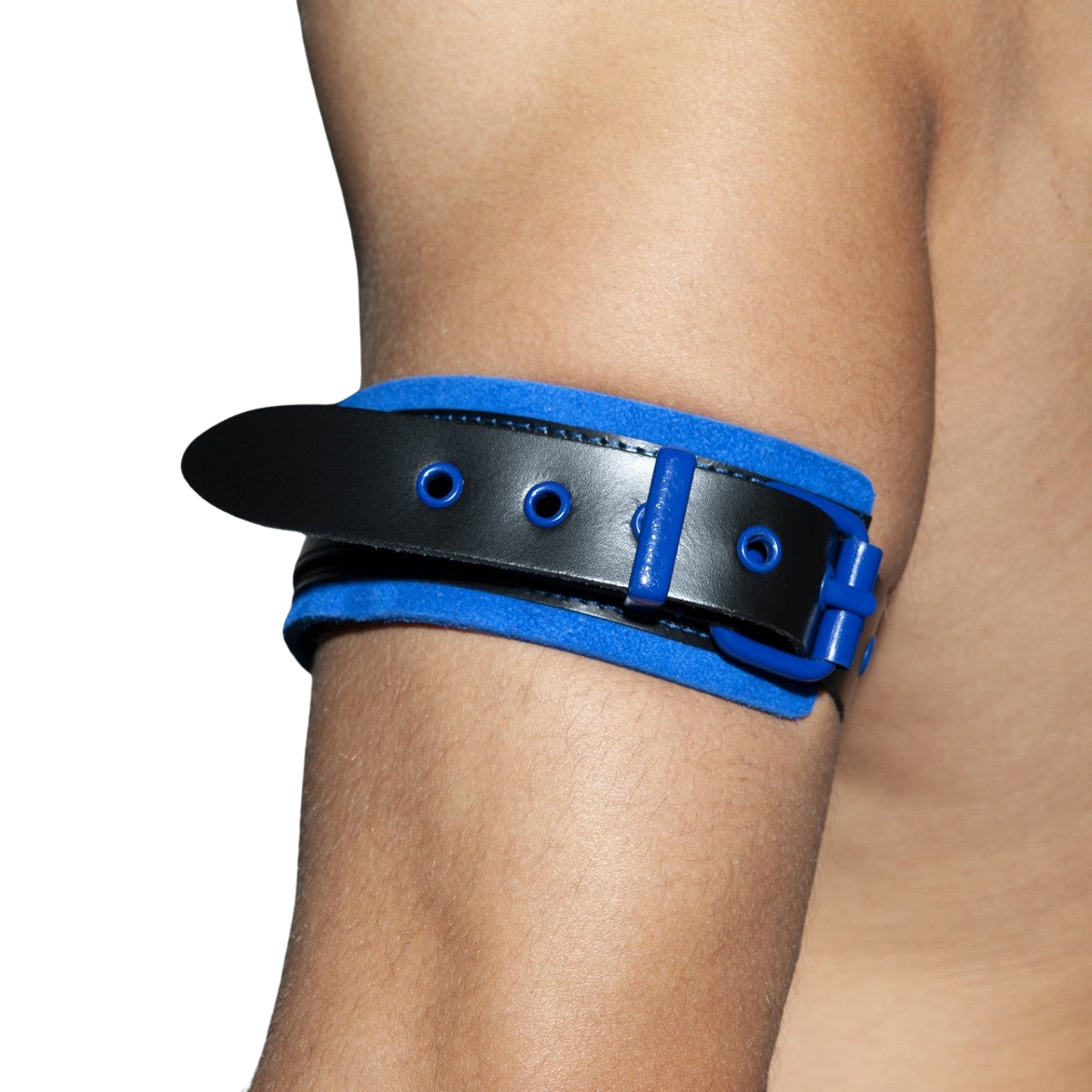 AD Fetish Leather Bracelet Royal Blue ADF42