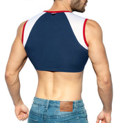 ES Collection Muscle Crop Top Navy TS267