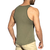 ES Collection Flame Tank Top Khaki TS284