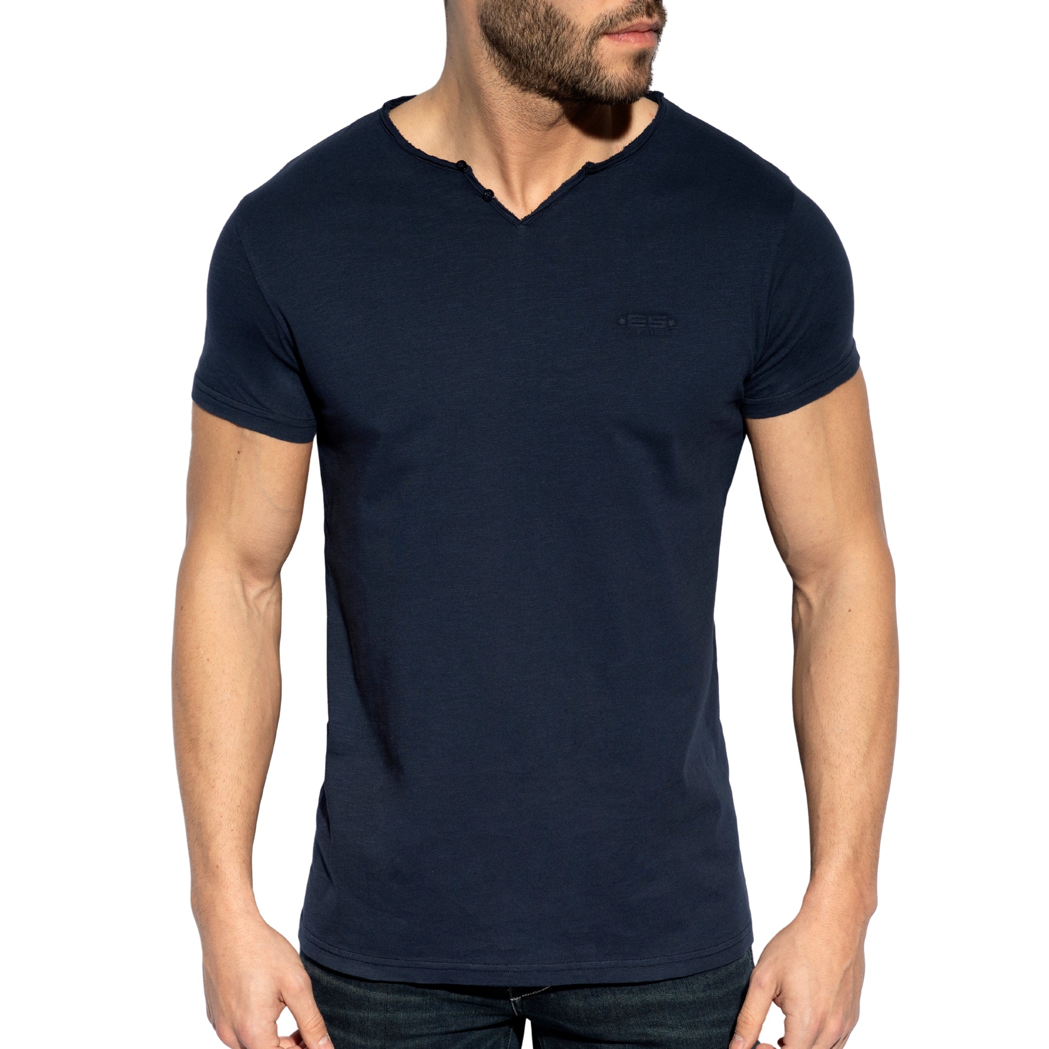 ES Collection Flame Luxury T-Shirt Navy TS305