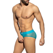ES Collection Glitter Net Brief Turquoise UN583