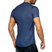 ES Collection Slim Fit Shirt Navy SHT023