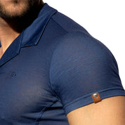 ES Collection Slim Fit Shirt Navy SHT023