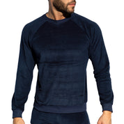 ES Collection Terrycloth Sweatshirt Navy SP318