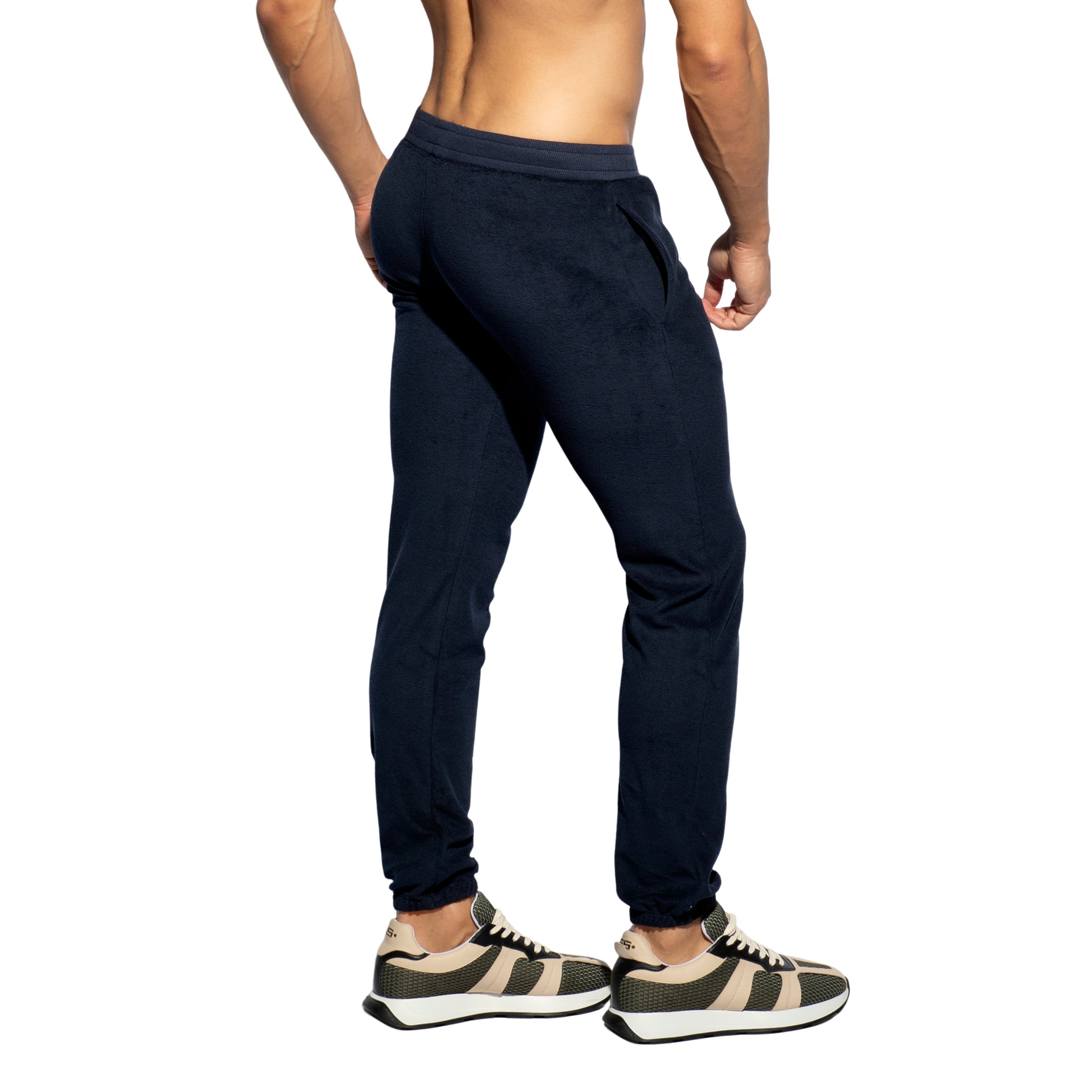 ES Collection Terrycloth Long Pants Navy SP319