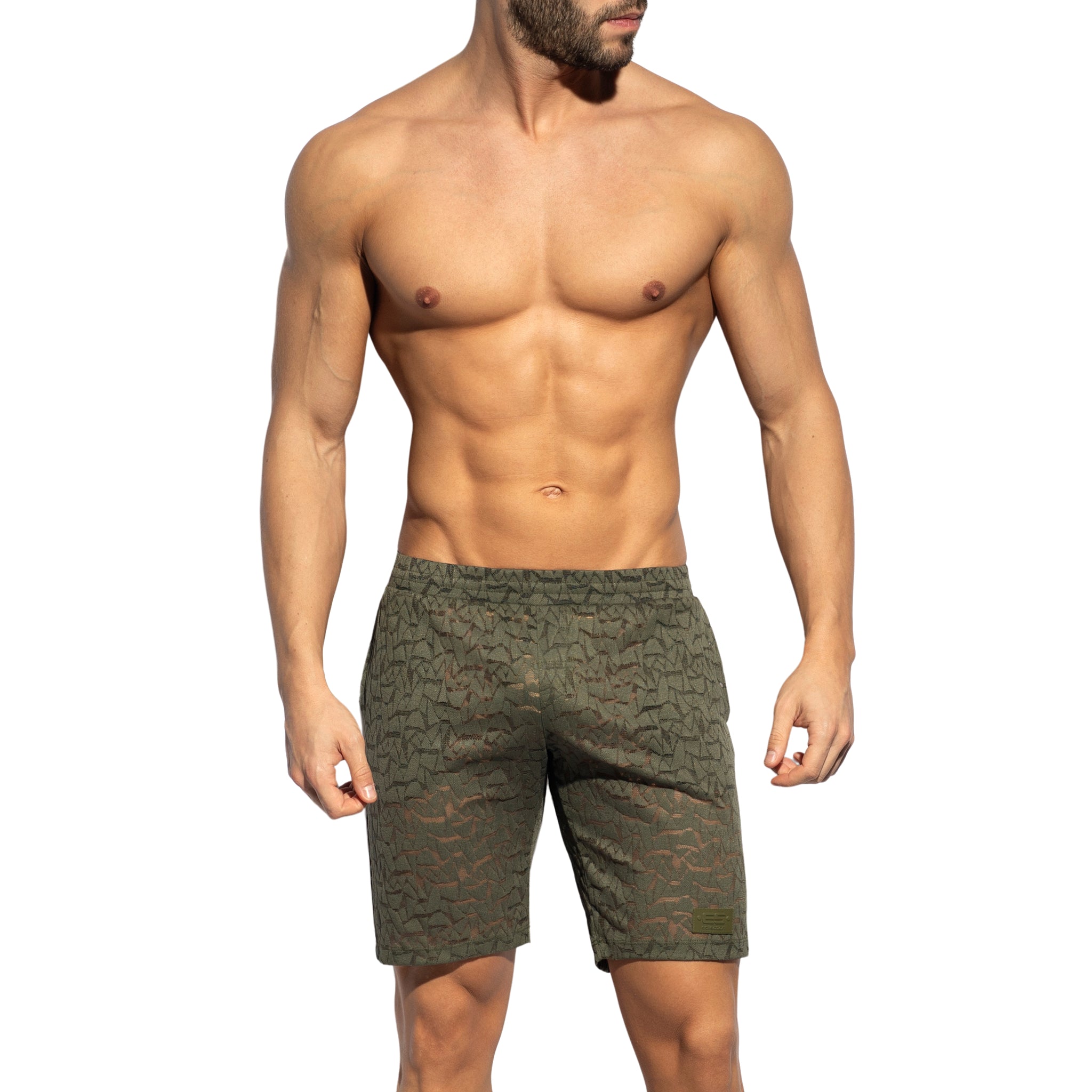 ES Collection Spider Bermuda Shorts Khaki SP311
