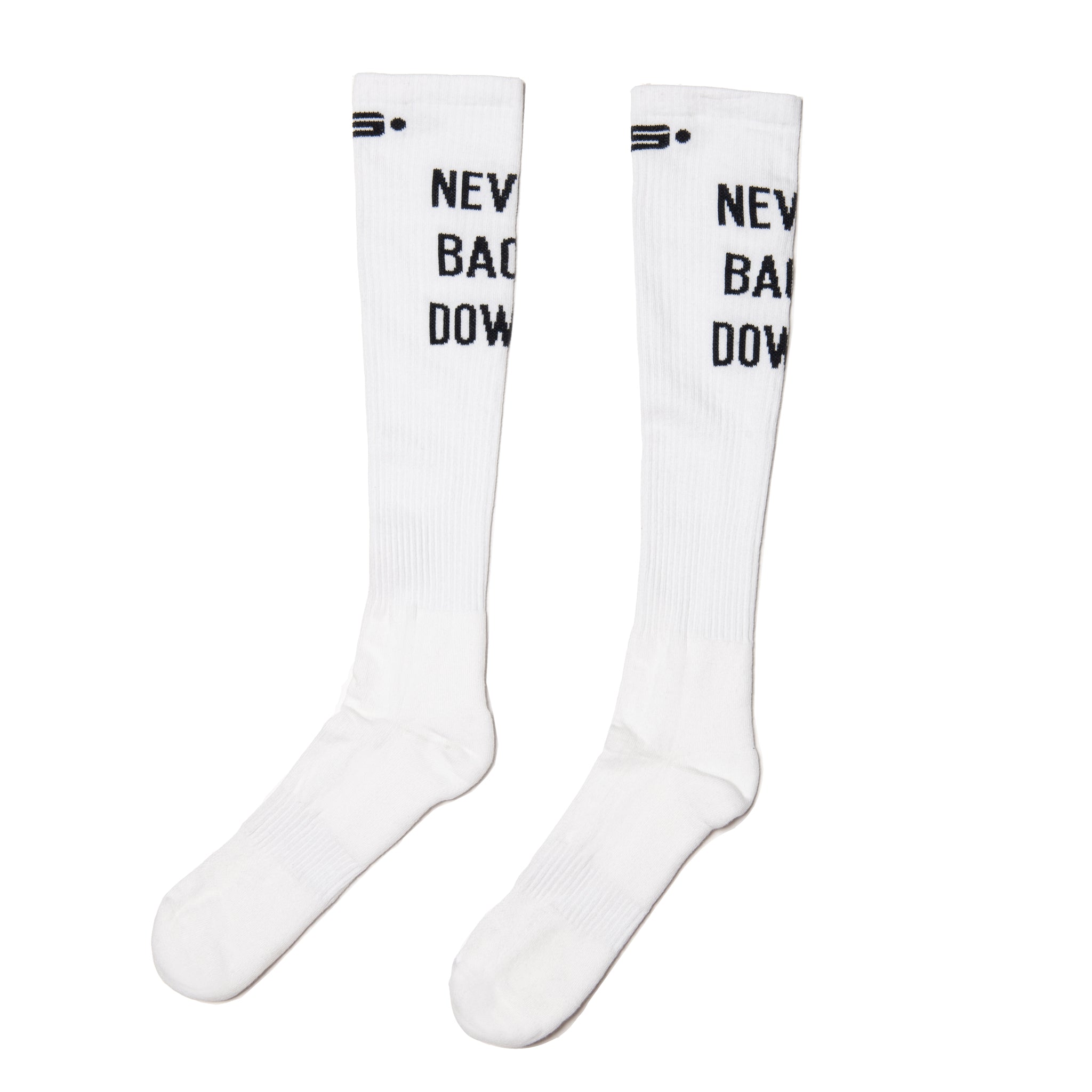 ES Collection Never Back Down Socks White SCK09