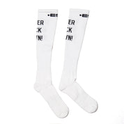 ES Collection Never Back Down Socks White SCK09