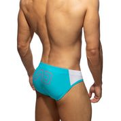 Addicted Flash AD Swim Brief Turquoise ADS342