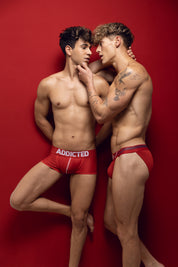 Addicted Push Up Mesh Trunk Red AD806