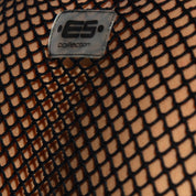 ES Collection Beachy Net Midriff Crop Top Black TS338