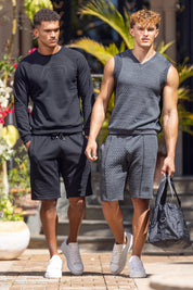 Addicted Gridlock Bermudas Charcoal AD1334