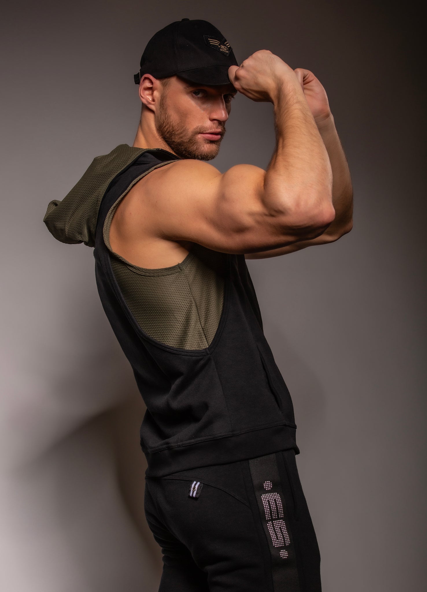 ES Collection First Class Athletic Pants Black SP294