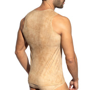 ES Collection Simsuede Tank Top Beige TS339
