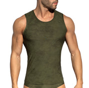 ES Collection Simsuede Tank Top Khaki TS339