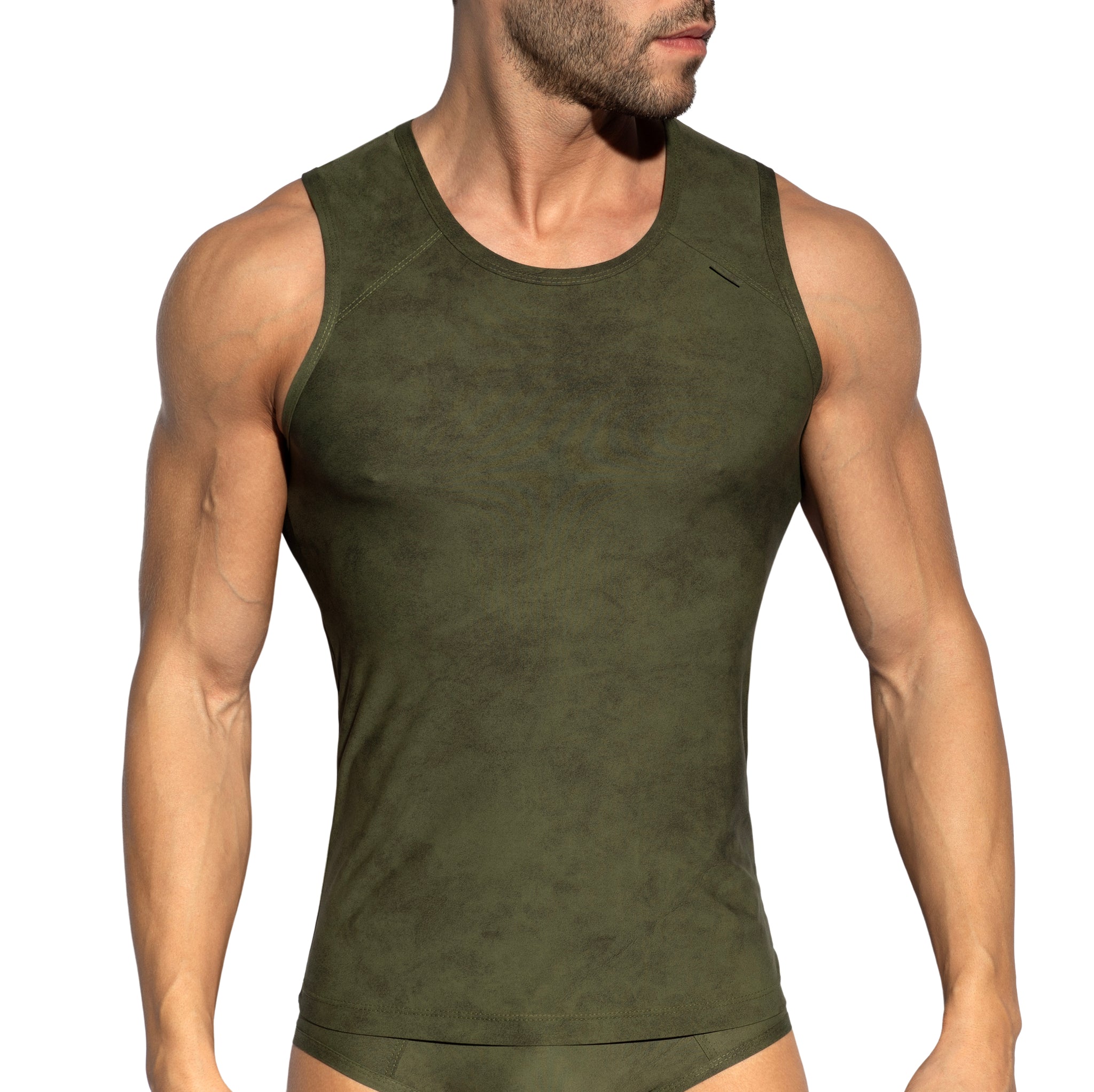 ES Collection Simsuede Tank Top Khaki TS339