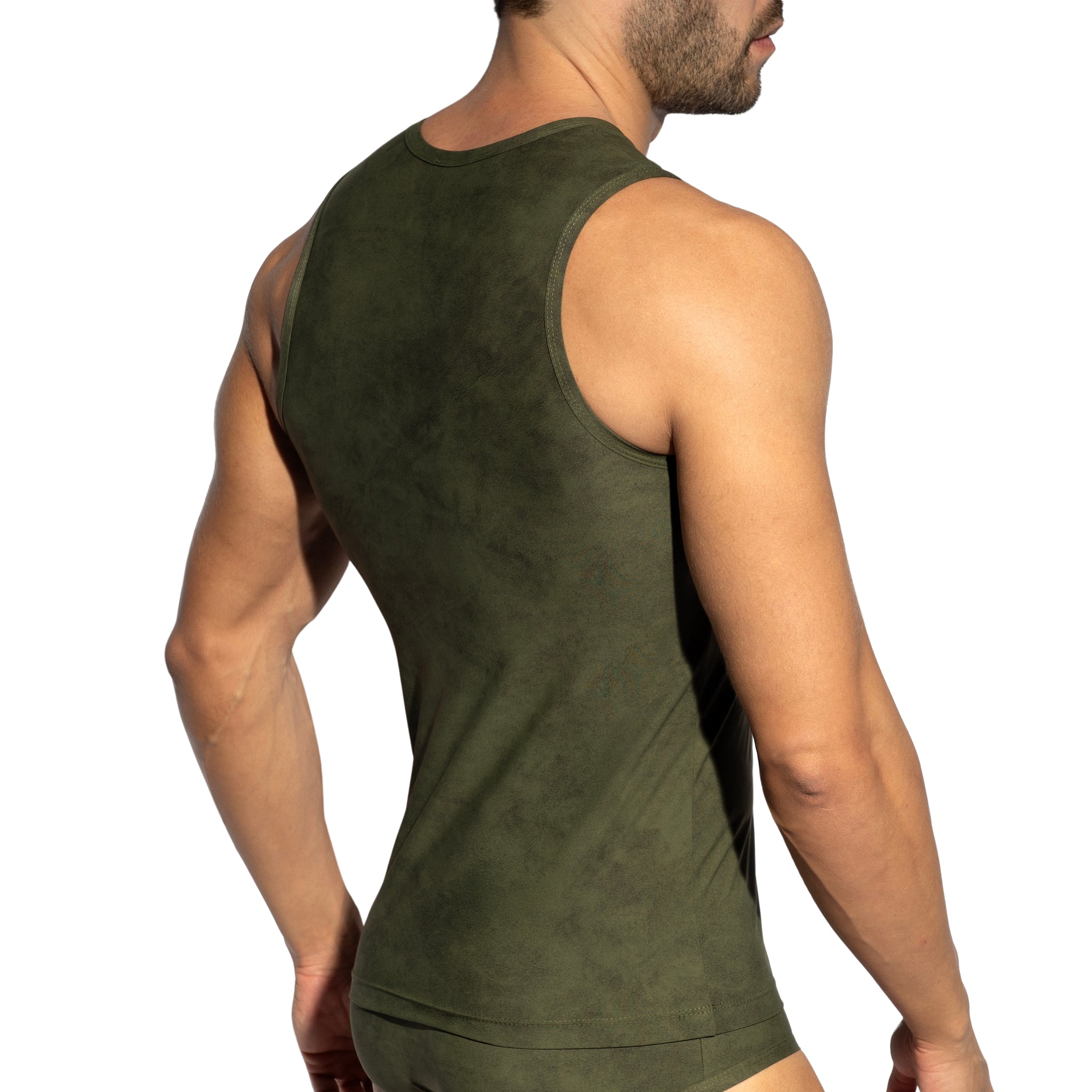 ES Collection Simsuede Tank Top Khaki TS339