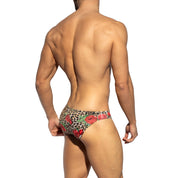 ES Collection Buns & Roses Bikini Brief Black UN615