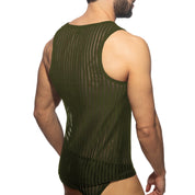 Addicted Horny Tank Top Khaki AD1355