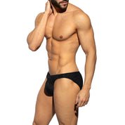 ES Collection Gold Glitter Bikini Brief Black UN617