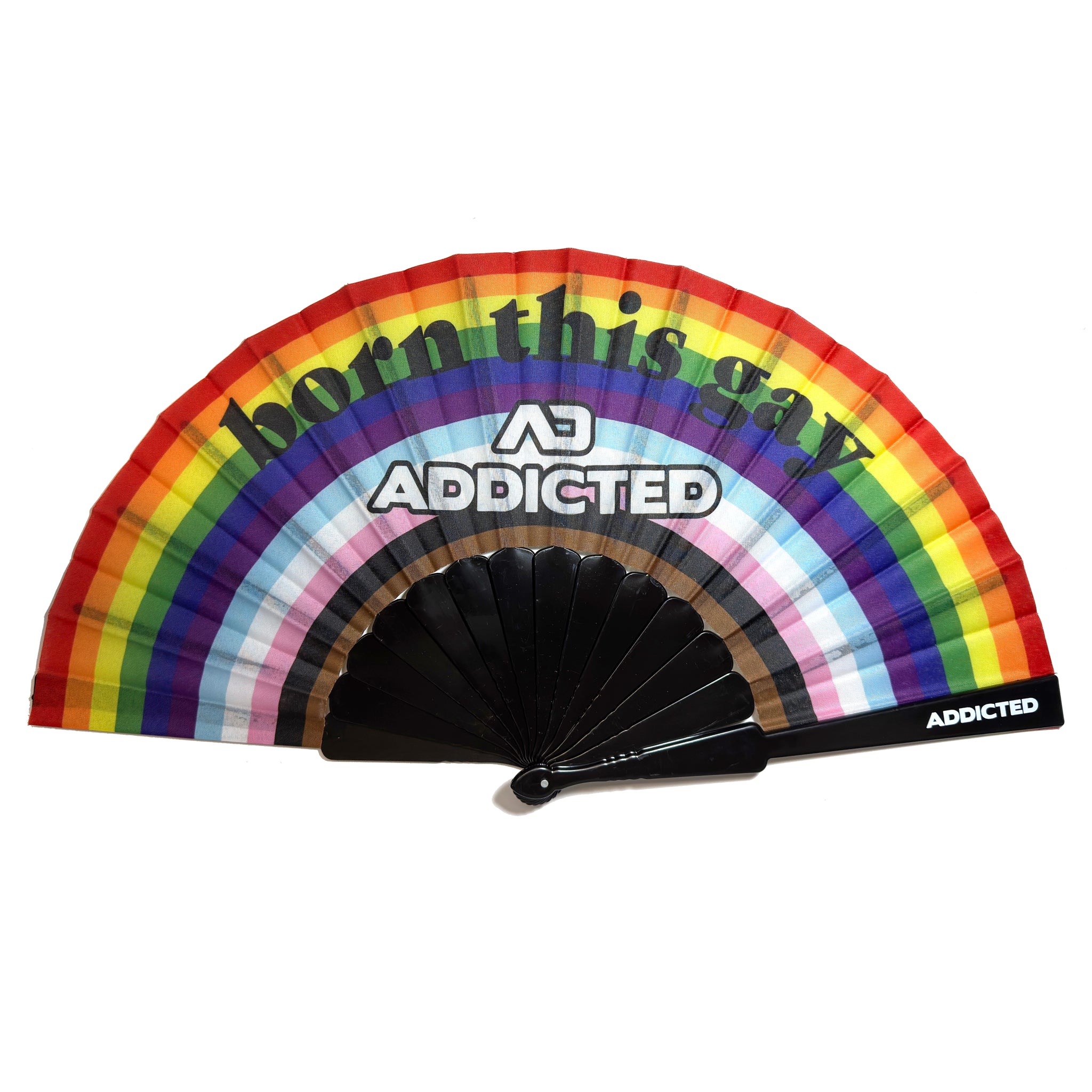 Addicted Born This Gay Addicted Handfan Black AC230