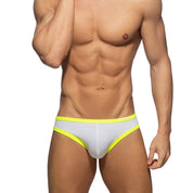 Addicted Snow White Neon Bikini Brief Neon Yellow ADS360