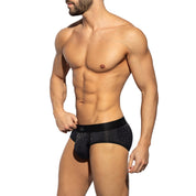 ES Collection Black Leopard Brief Black UN623
