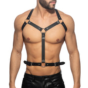 AD Fetish Goliath Leather Harness Black ADF216
