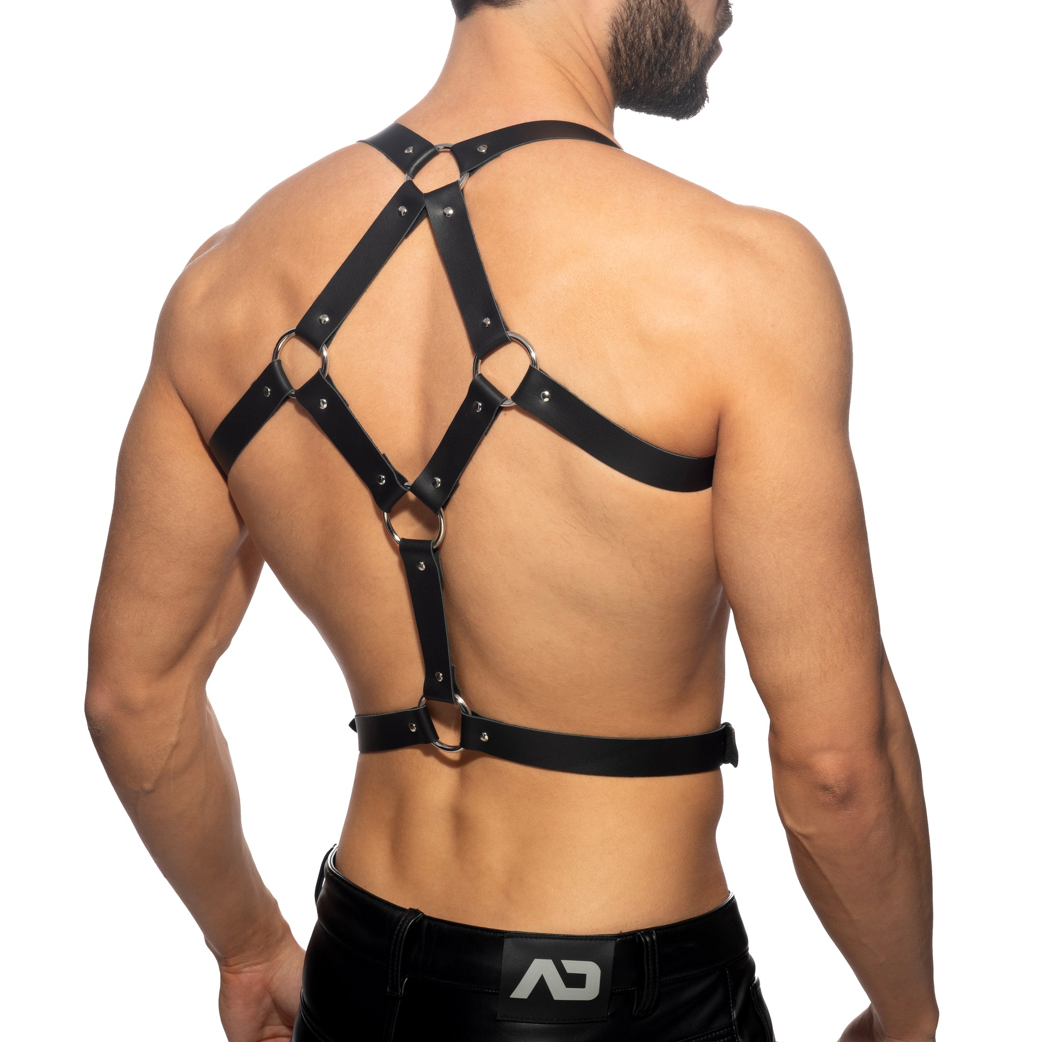 AD Fetish Goliath Leather Harness Black ADF216