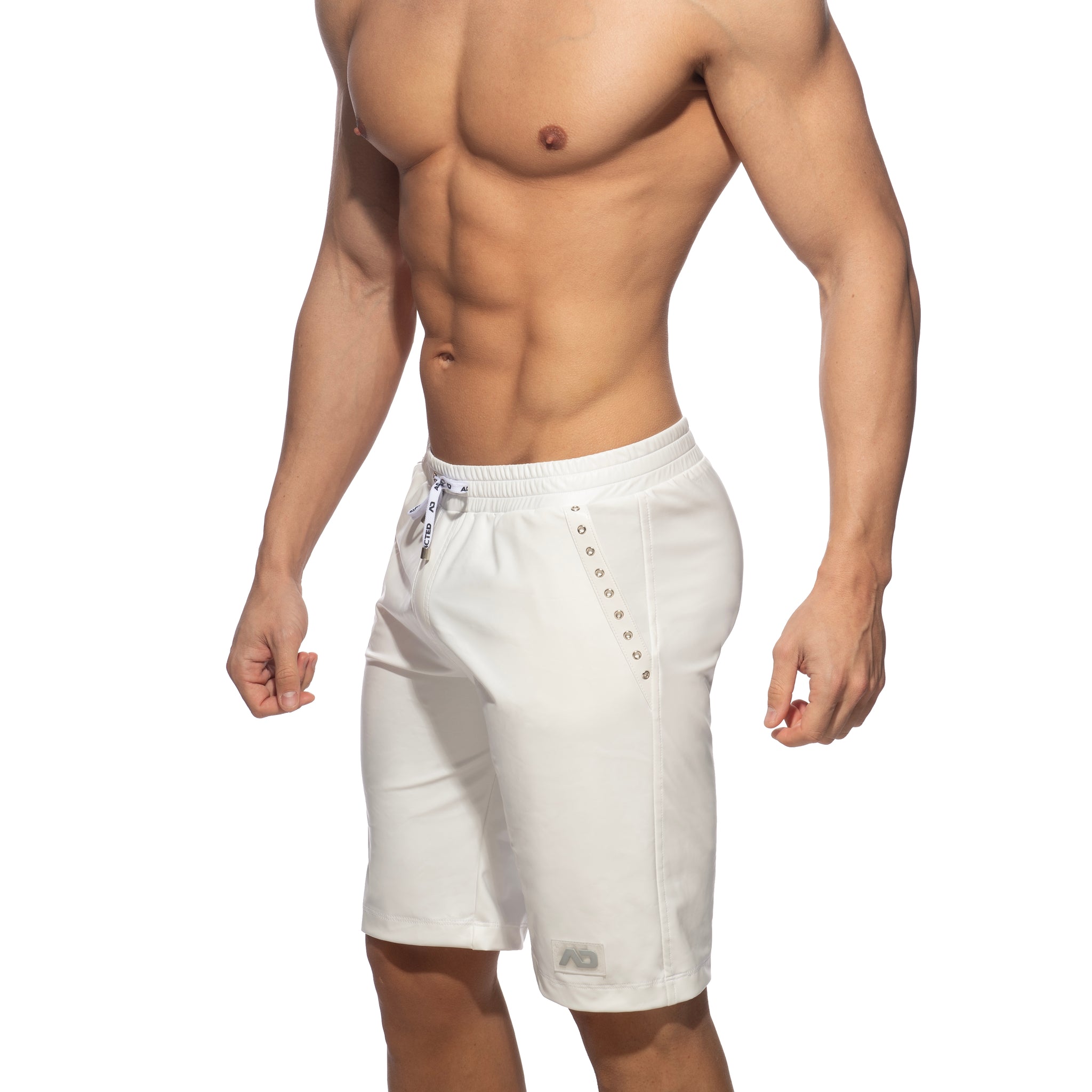 AD Fetish Rub Tape Sports Bermudas White ADF214