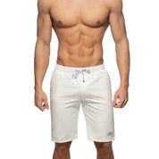 AD Fetish Rub Tape Sports Bermudas White ADF214