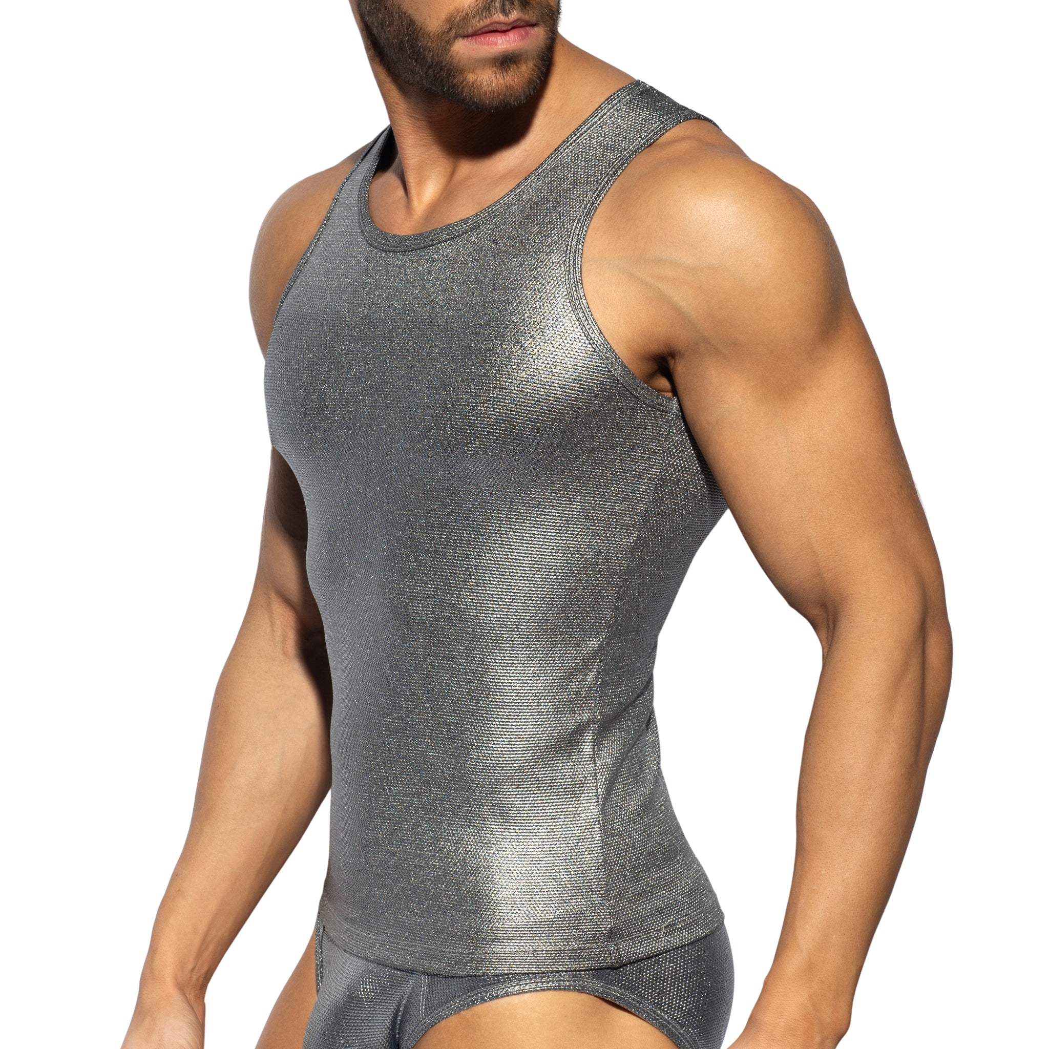 ES Collection Imperial Tank Top Silver TS345