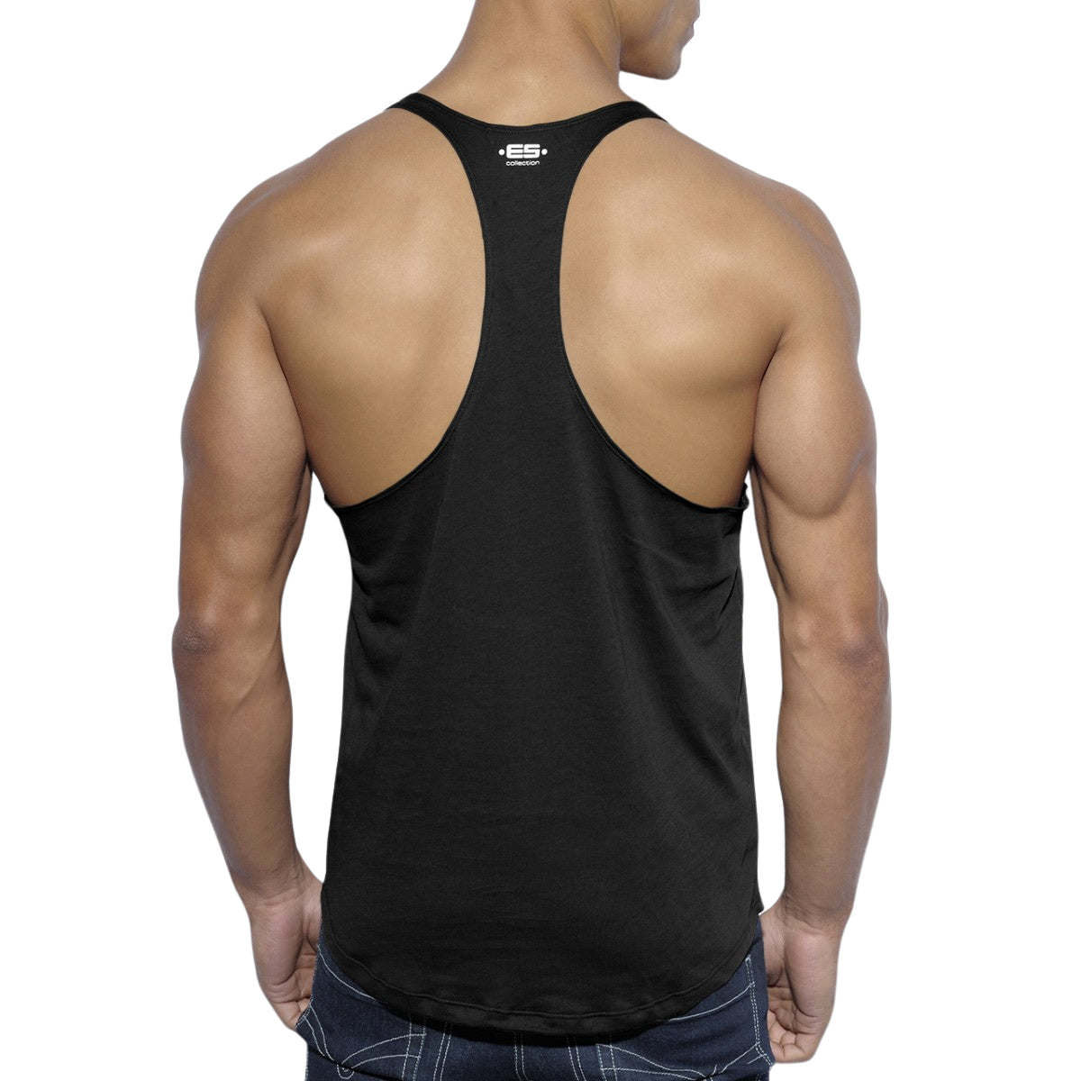 ES Collection Fitness Plain Tank Top Black TS160