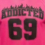 Addicted 69 Addicted Tank Top Neon Pink AD1340