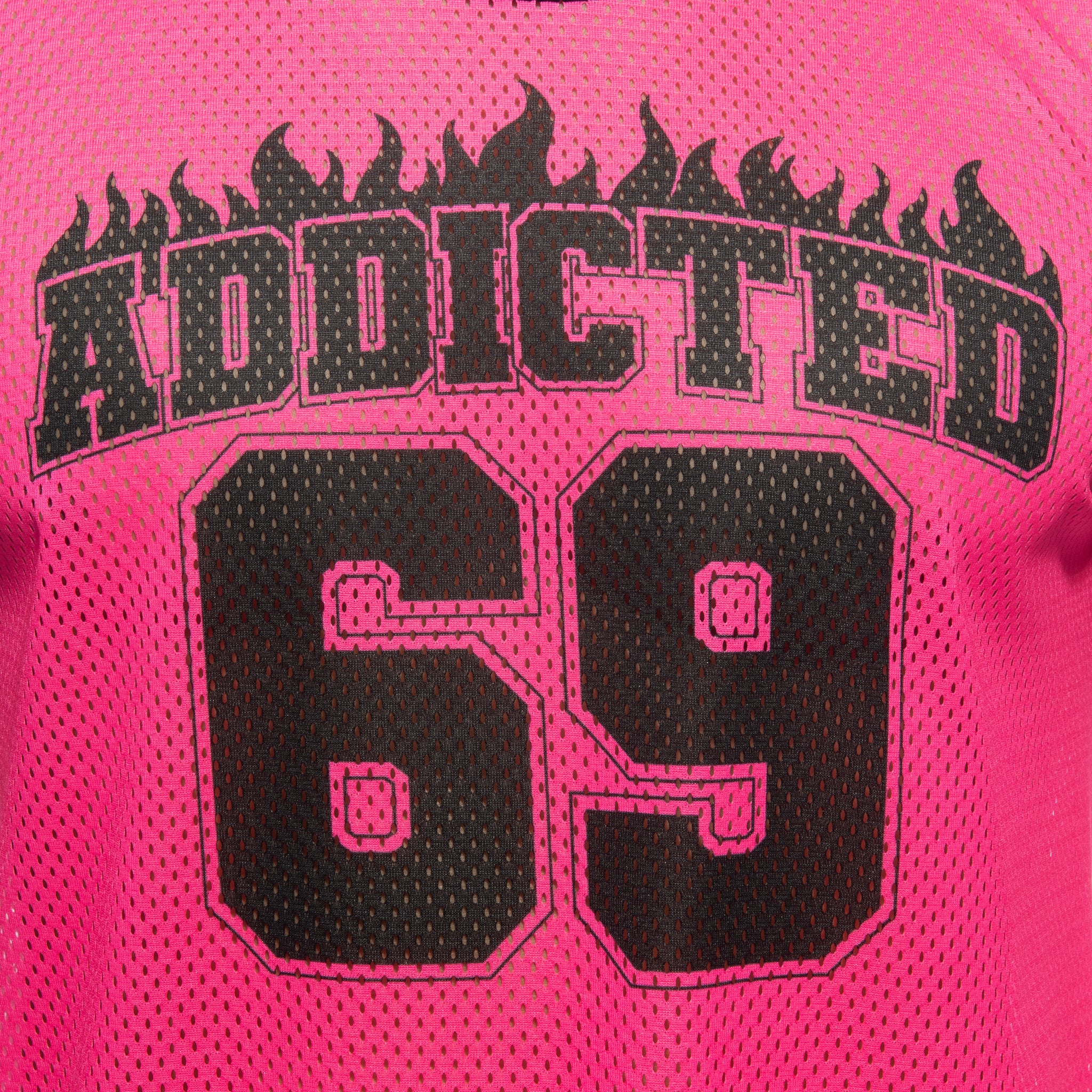 Addicted 69 Addicted Tank Top Neon Pink AD1340