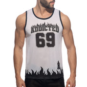 Addicted 69 Addicted Tank Top White AD1340