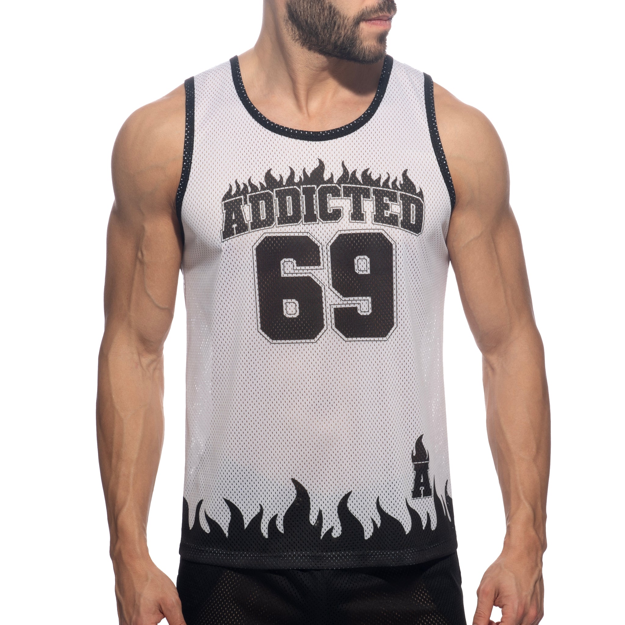 Addicted 69 Addicted Tank Top White AD1340